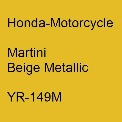 Honda-Motorcycle, Martini Beige Metallic, YR-149M.